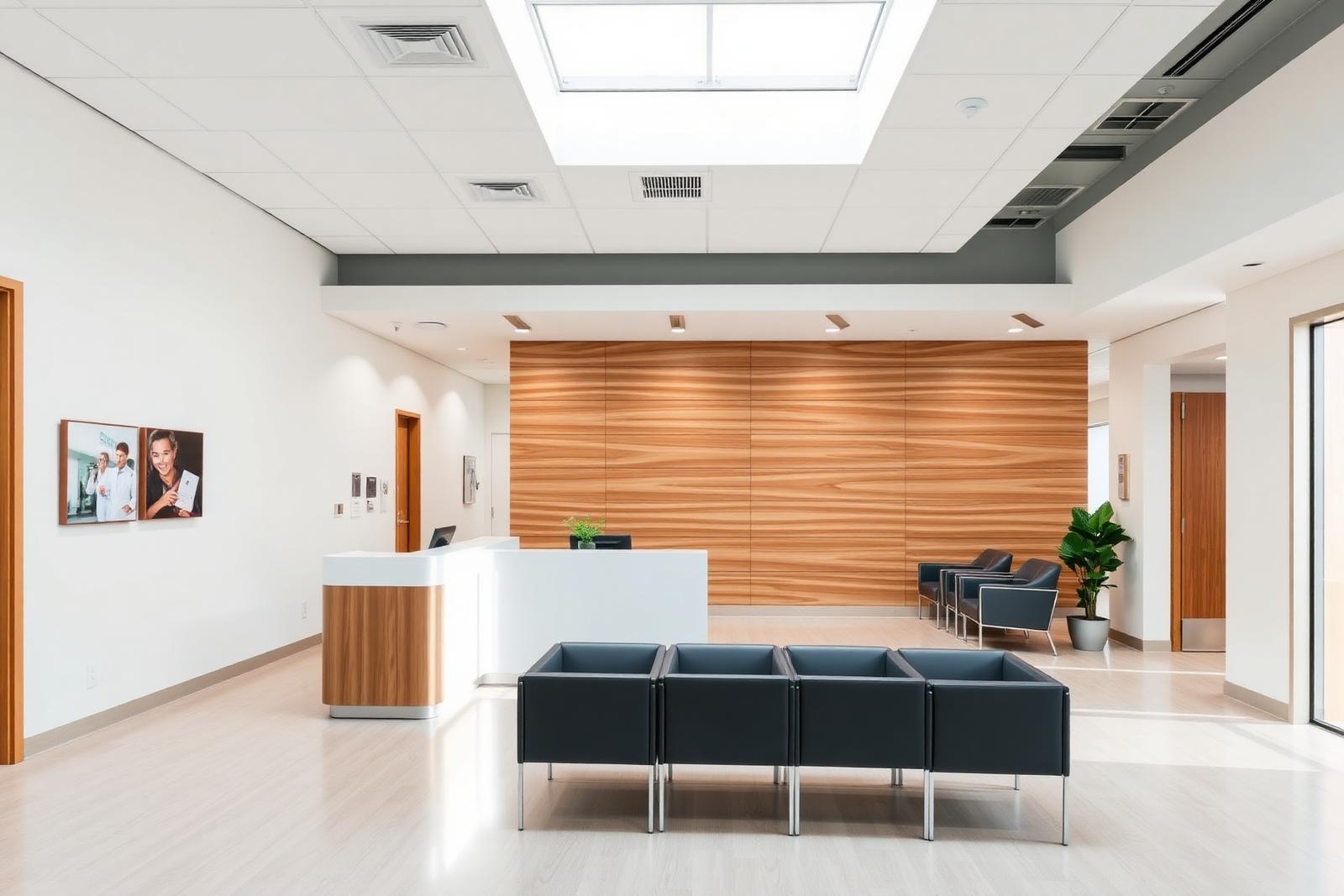 Modern medical clinic interior